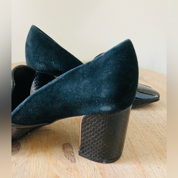 Donald j. Pliner Camden Black Dress block pump Heels size 6 - Picture 7 of 12